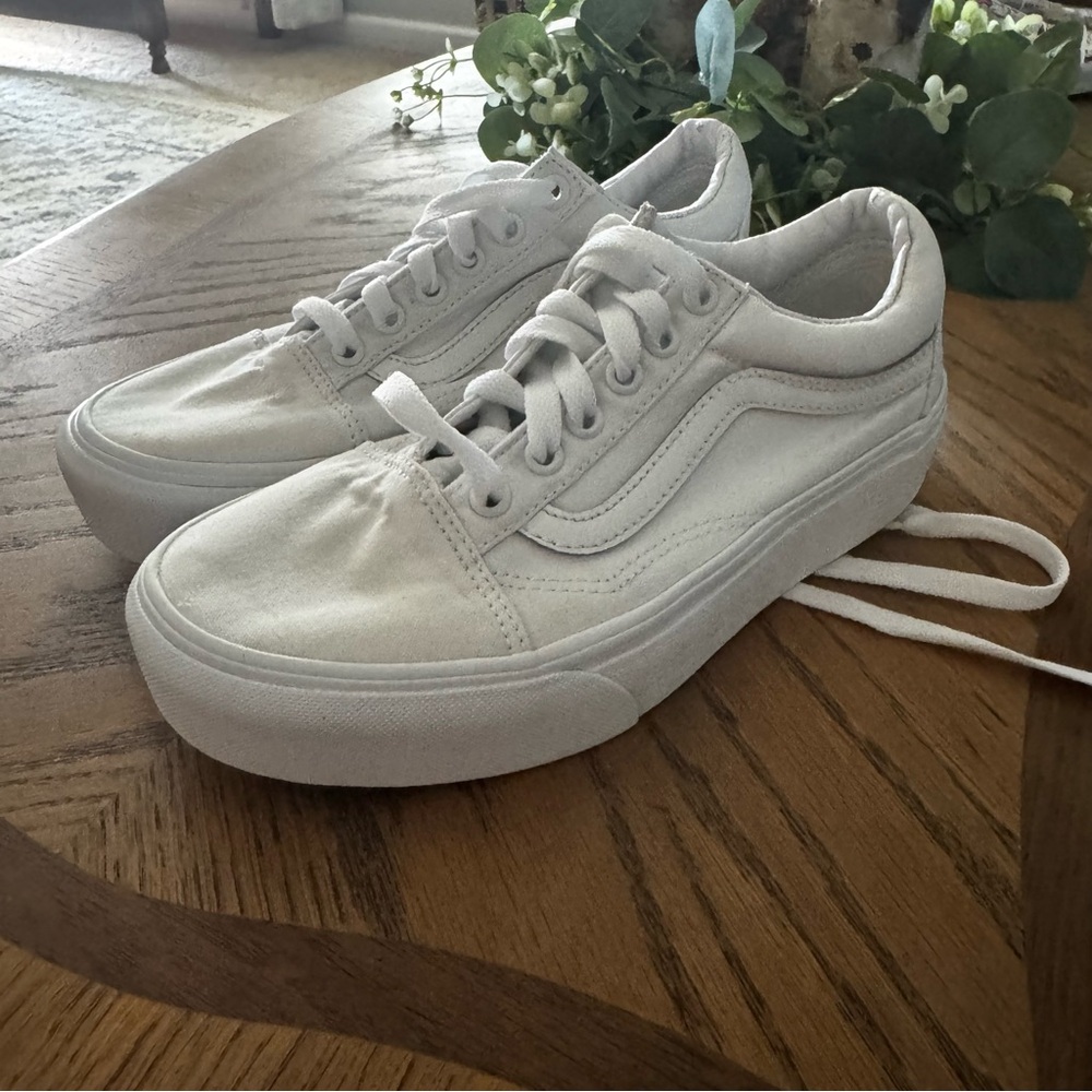 Vans Classic White Stackform Canvas Sneakers - image 1